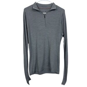 Smartwool Grey Quarter Zip Mens M